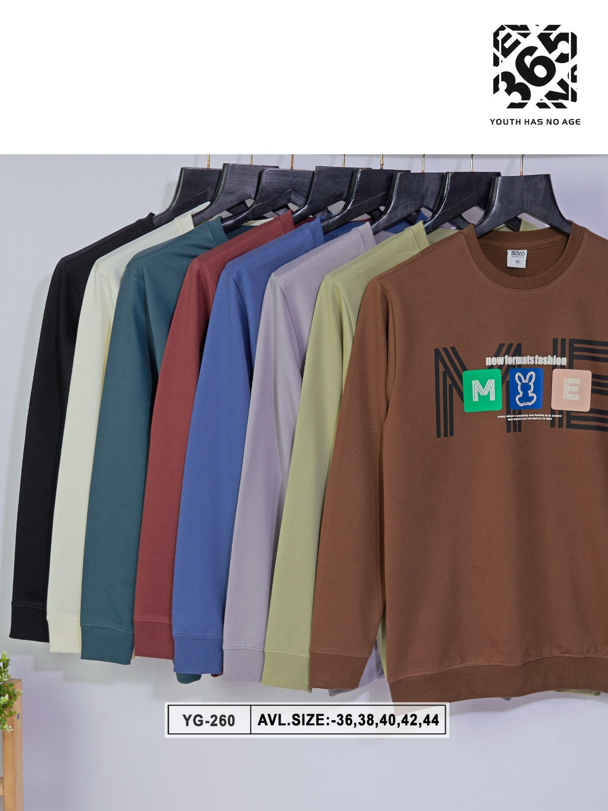 Yg-260 365 Label Looper Mens Tshirts Exporter India