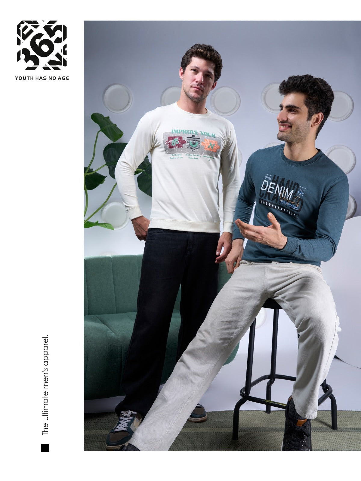 Yg-260 365 Label Looper Mens Tshirts Exporter India