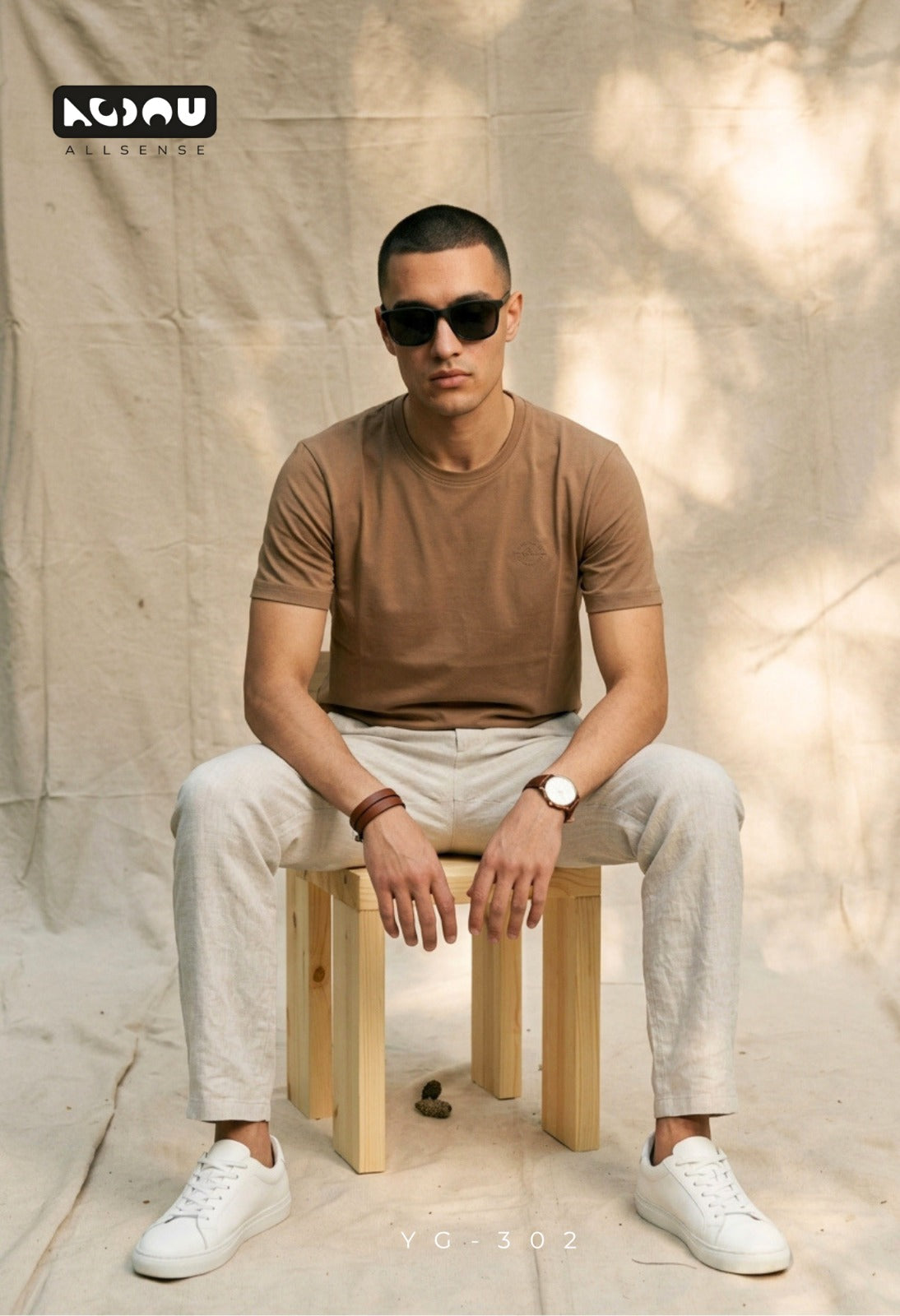 Yg 302 Allsense Tencil Lycra Mens Tshirts Exporter India