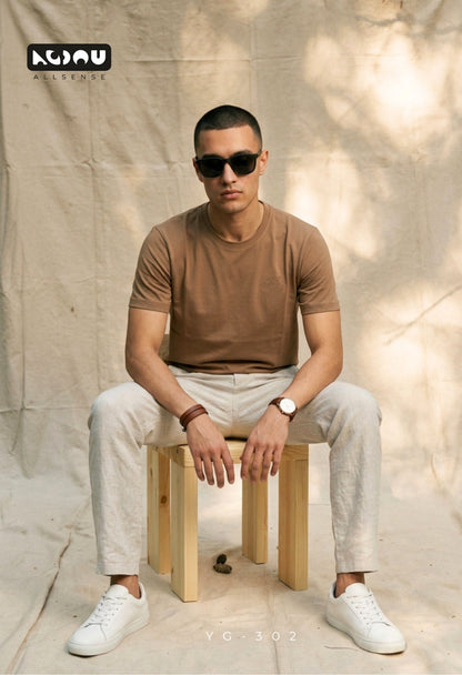 Yg 302 Allsense Tencil Lycra Mens Tshirts Exporter India
