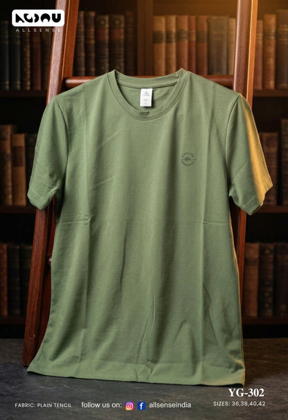 Yg 302 Allsense Tencil Lycra Mens Tshirts Exporter India