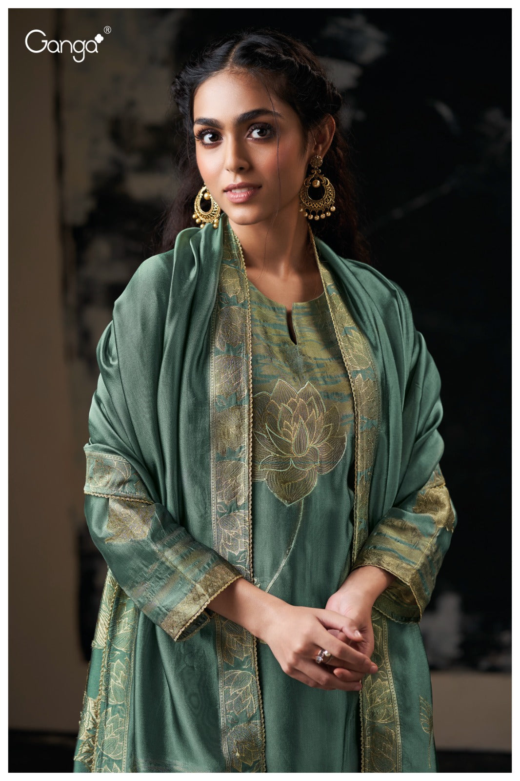 Yorie 4069 Ganga Premium Viscose Plazzo Style Suits Manufacturer Ahmedabad