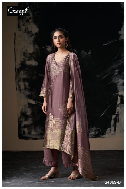 Yorie 4069 Ganga Premium Viscose Plazzo Style Suits Manufacturer Ahmedabad
