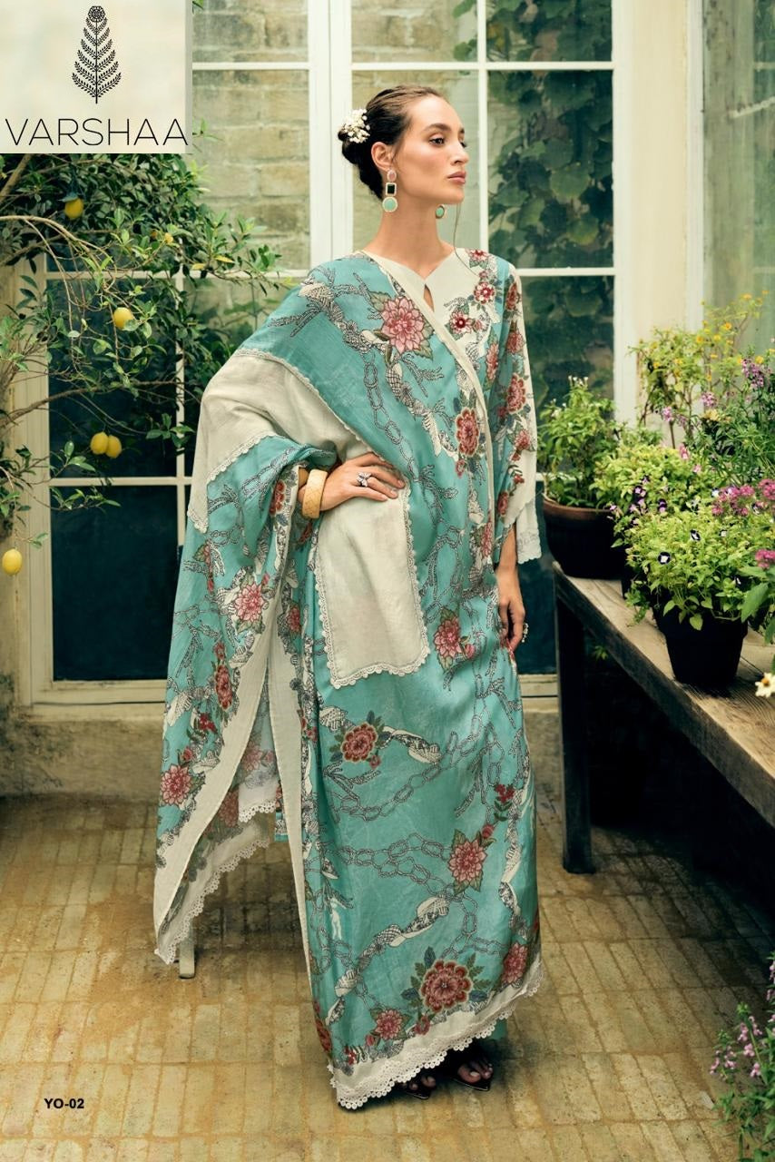 You Are The One Varshaa Swiss Pant Style Suits Wholesaler Ahmedabad