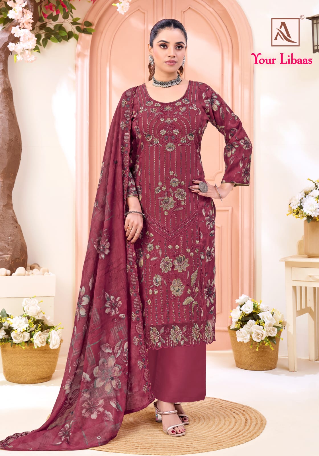 Your Libaas Alok Cambric Cotton Karachi Salwar Suits Exporter Gujarat