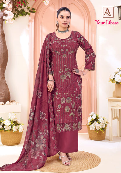Your Libaas Alok Cambric Cotton Karachi Salwar Suits Exporter Gujarat