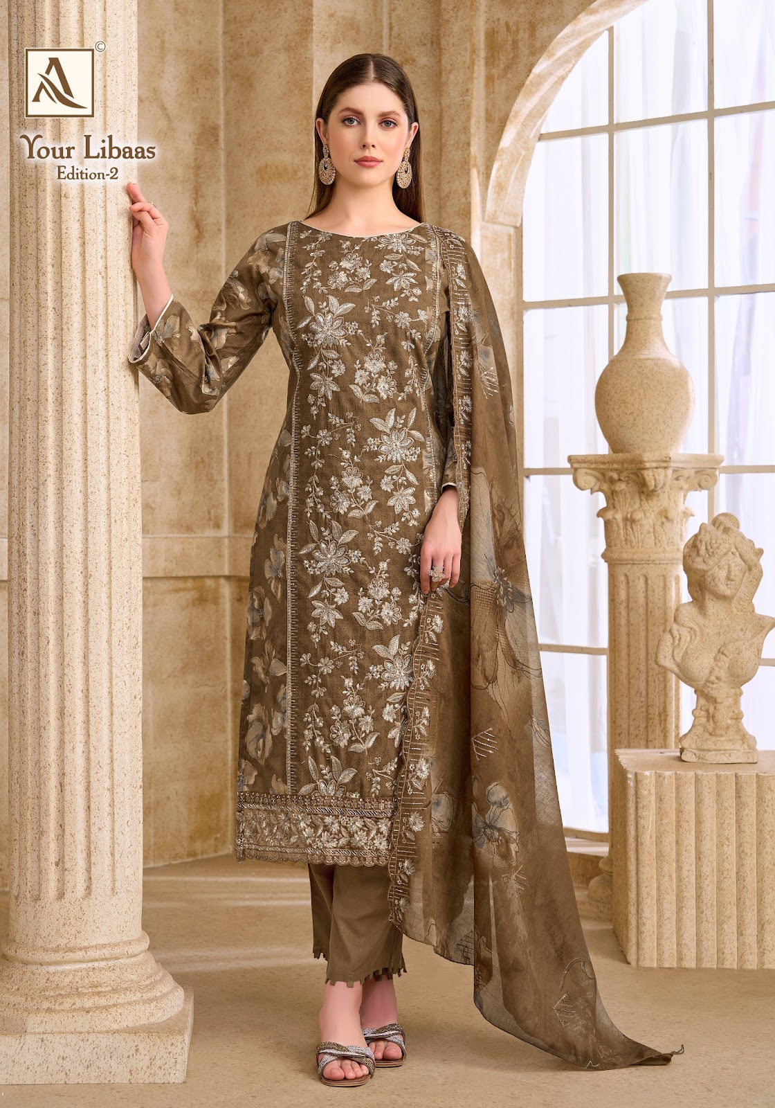 Your Libaas Edition 2 Alok Cambric Cotton Karachi Salwar Suits Supplier