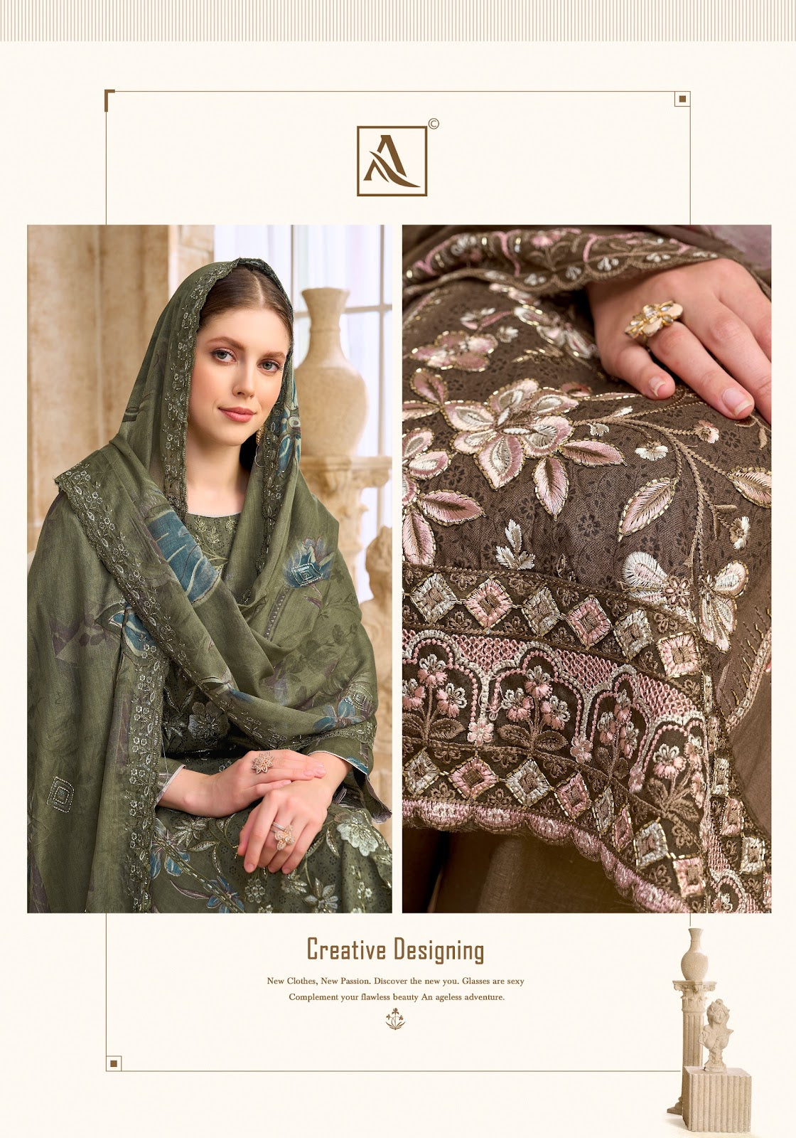 Your Libaas Edition 2 Alok Cambric Cotton Karachi Salwar Suits Supplier