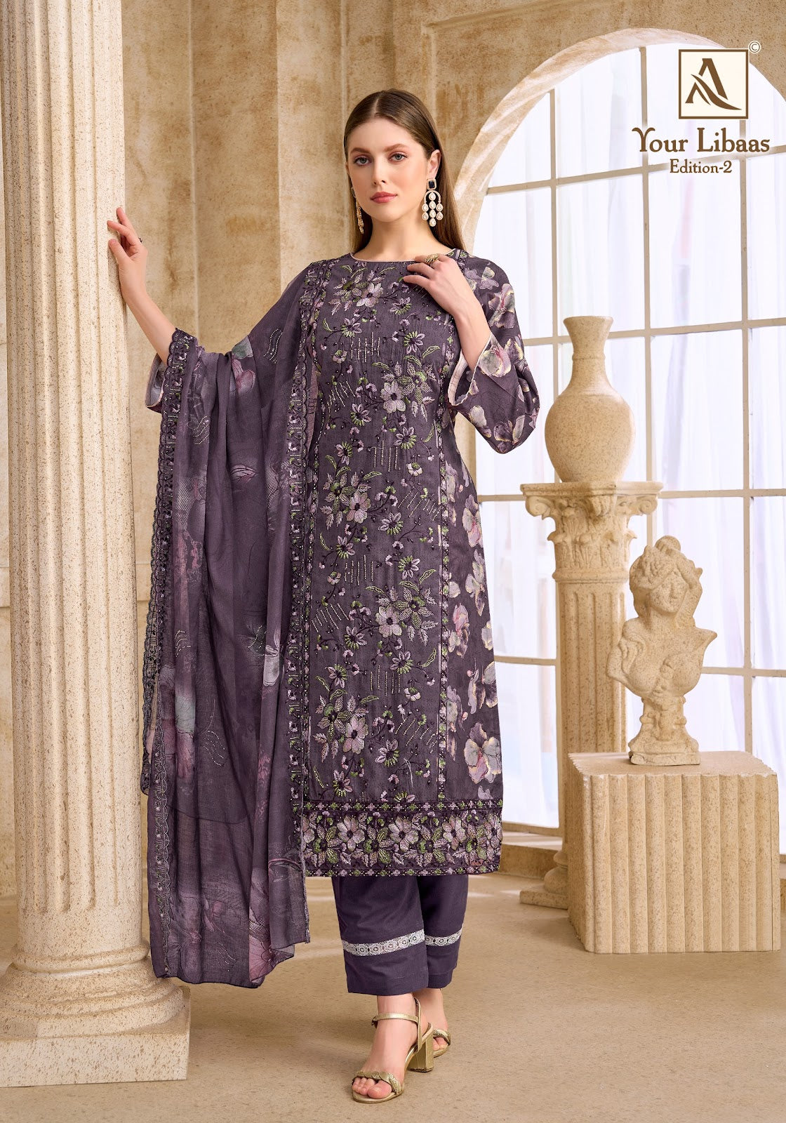 Your Libaas Edition 2 Alok Cambric Cotton Karachi Salwar Suits Supplier