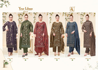 Your Libaas Edition 3 Alok Cambric Cotton Karachi Salwar Suits Exporter India
