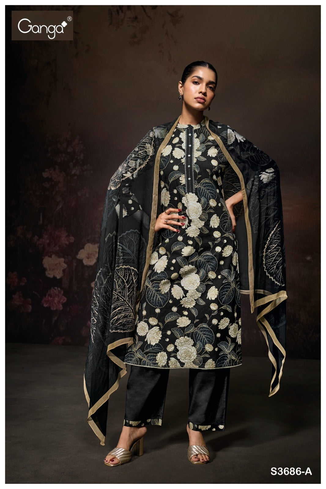 Yugriti 3686 Ganga Premium Cotton Pant Style Suits Manufacturer Ahmedabad