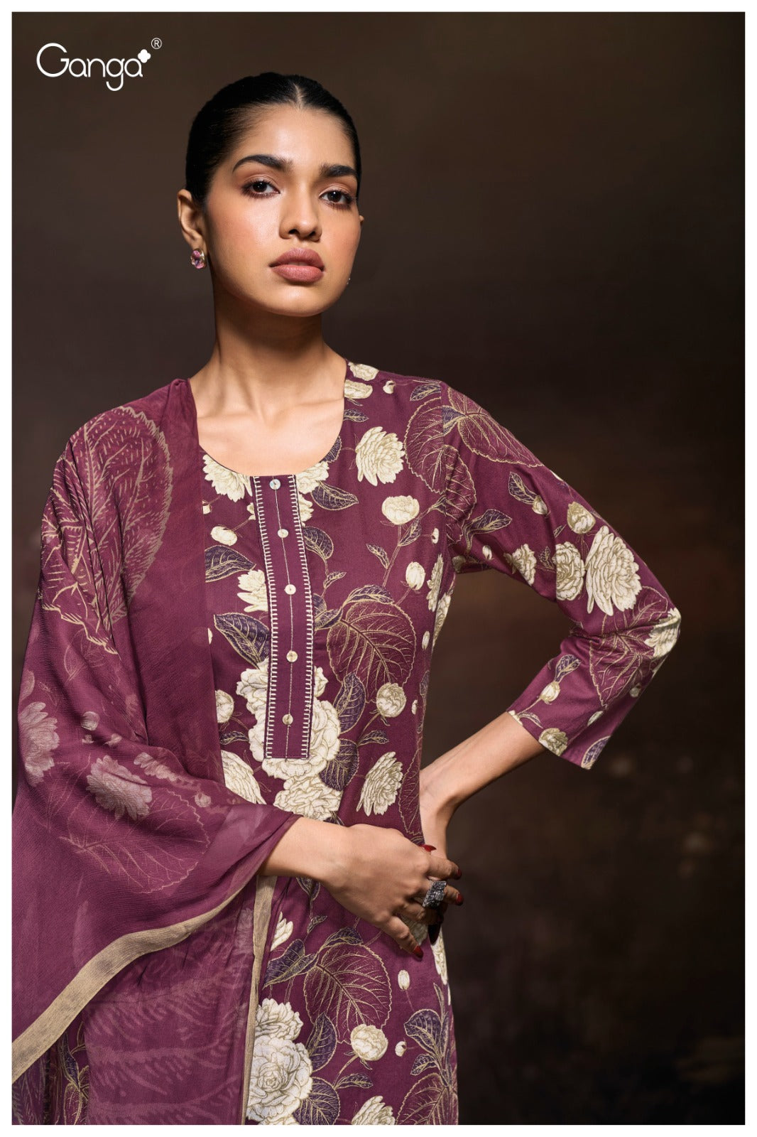 Yugriti 3686 Ganga Premium Cotton Pant Style Suits Manufacturer Ahmedabad