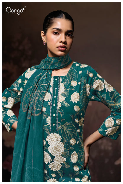 Yugriti 3686 Ganga Premium Cotton Pant Style Suits Manufacturer Ahmedabad