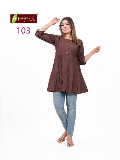 Yukti Hetvi Reyon Fancy Tops Wholesale