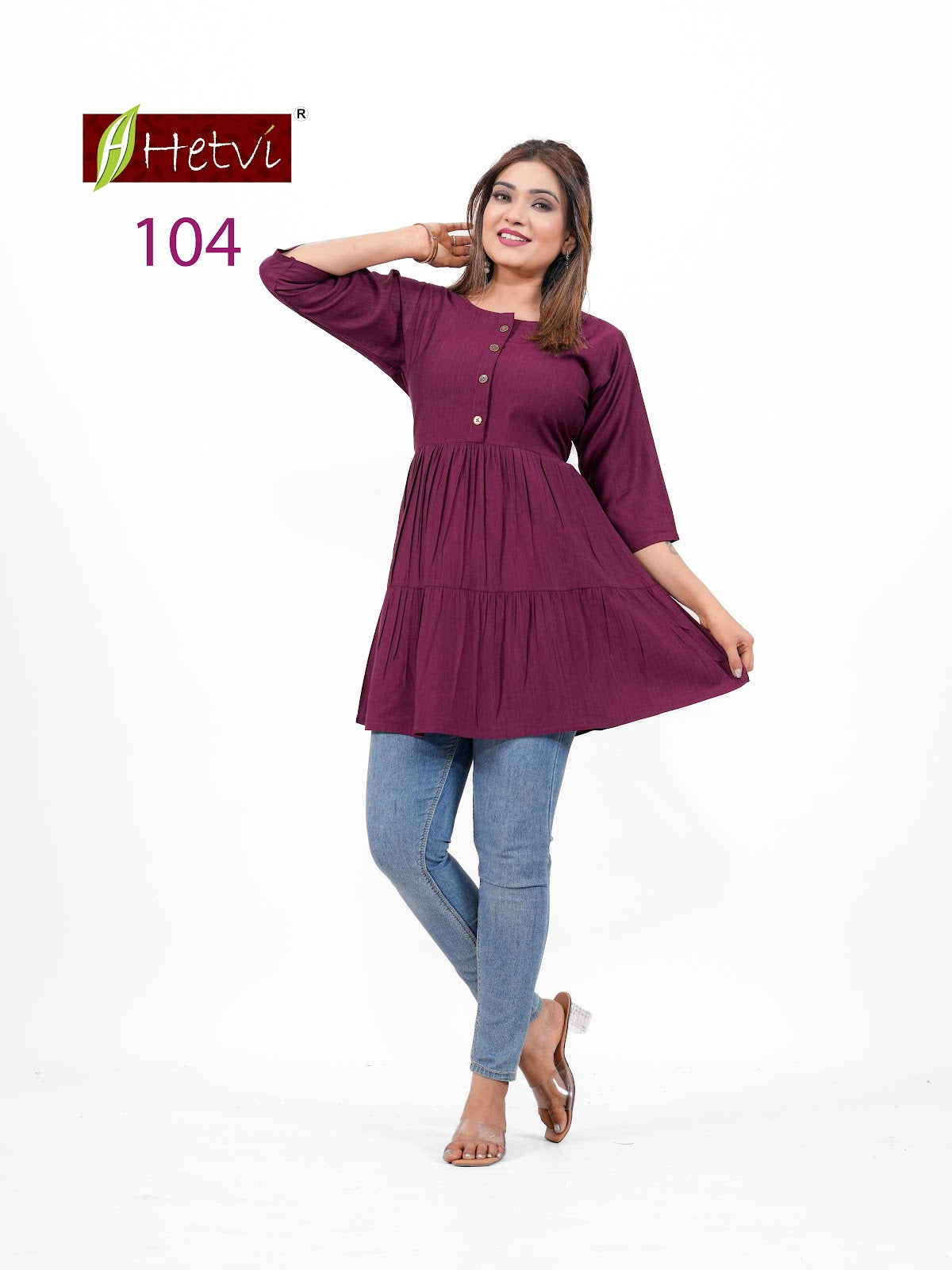Yukti Hetvi Reyon Fancy Tops Wholesale