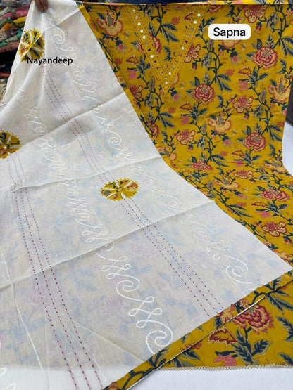 Yukti Sapna Nayandeep Cotton Dress Material Wholesaler