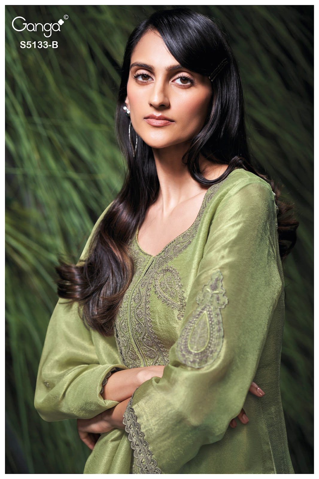Yuliana S5133 Ganga Bemberg Silk Plazzo Style Suits Supplier India