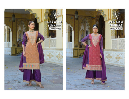 Yumnaaz Afsana Viscose Readymade Plazzo Style Suits Wholesaler India