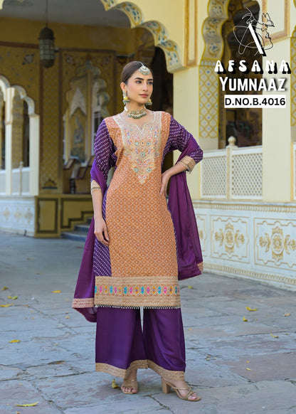 Yumnaaz Afsana Viscose Readymade Plazzo Style Suits Wholesaler India