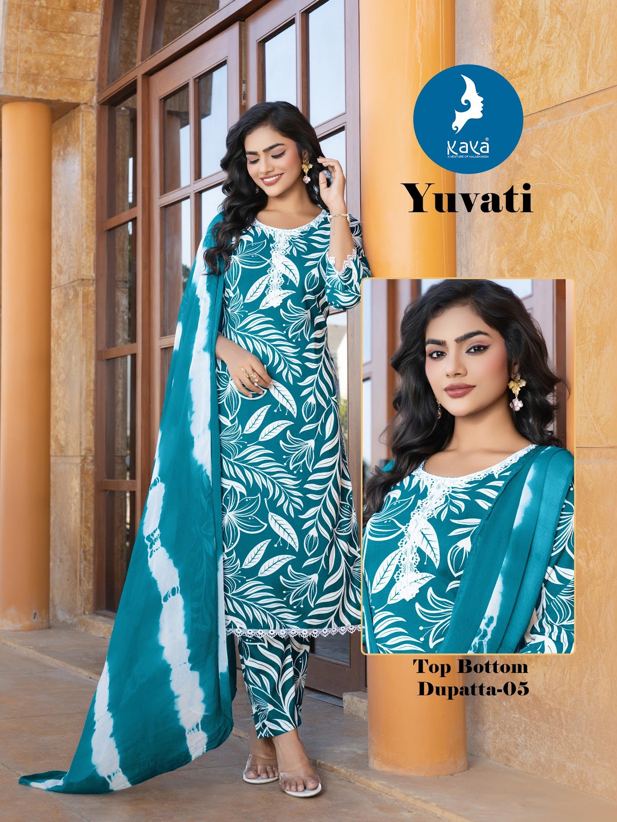 Yuvati Kaya Rayon Readymade Pant Style Suits Manufacturer Ahmedabad