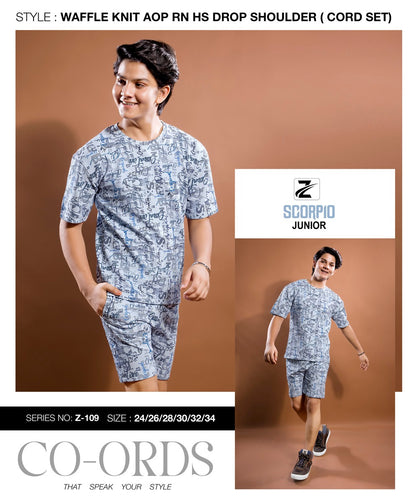 Z 109 Scorpio Aop Boys Co Ord Set Wholesale Price