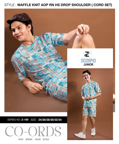 Z 109 Scorpio Aop Boys Co Ord Set Wholesale Price