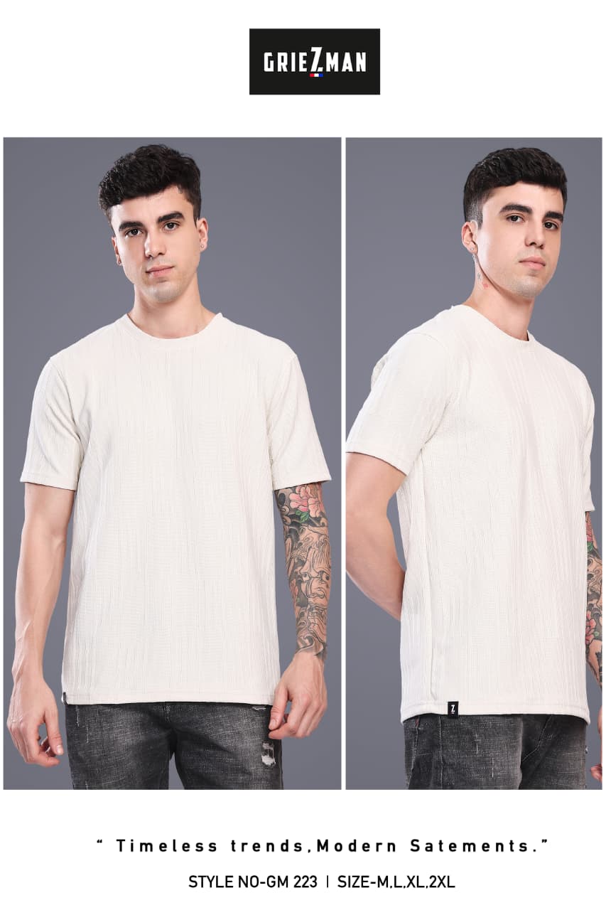 Z 223 Griezman Slub Knit Mens Tshirts Exporter