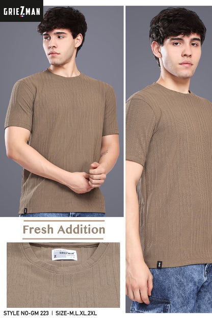 Z 223 Griezman Slub Knit Mens Tshirts Exporter