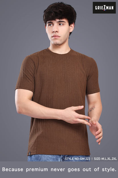 Z 223 Griezman Slub Knit Mens Tshirts Exporter