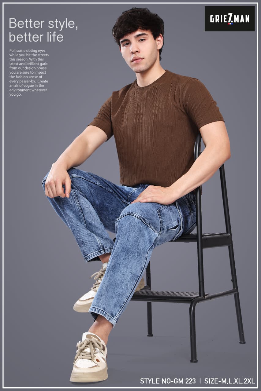 Z 223 Griezman Slub Knit Mens Tshirts Exporter