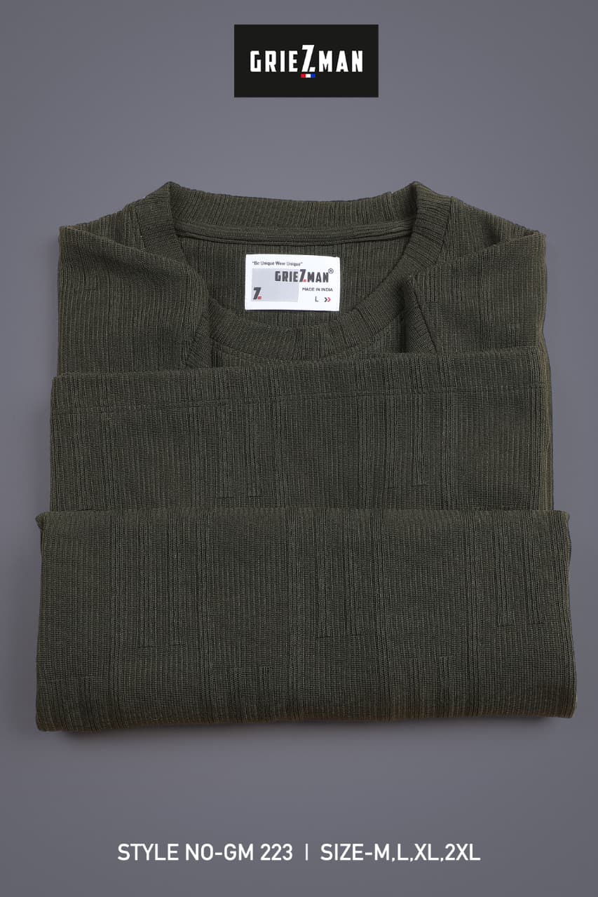 Z 223 Griezman Slub Knit Mens Tshirts Exporter