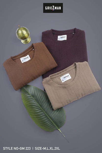 Z 223 Griezman Slub Knit Mens Tshirts Exporter