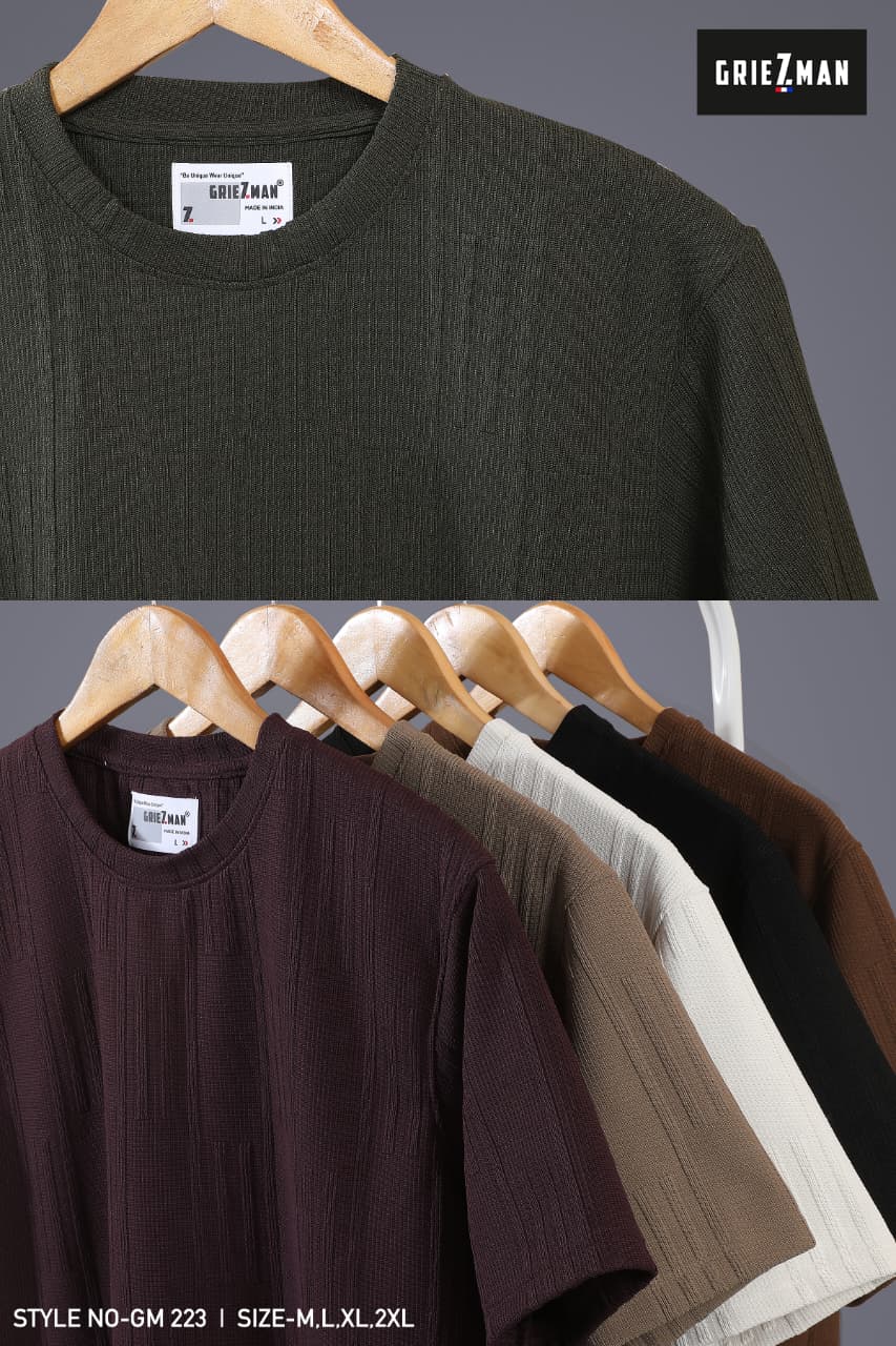 Z 223 Griezman Slub Knit Mens Tshirts Exporter
