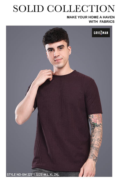 Z 223 Griezman Slub Knit Mens Tshirts Exporter