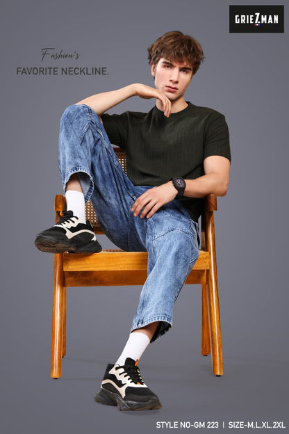 Z 223 Griezman Slub Knit Mens Tshirts Exporter