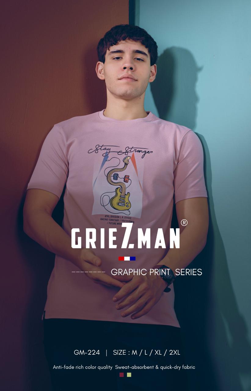 Z 224 Griezman Imported Lycra Knit Mens Tshirts Supplier India