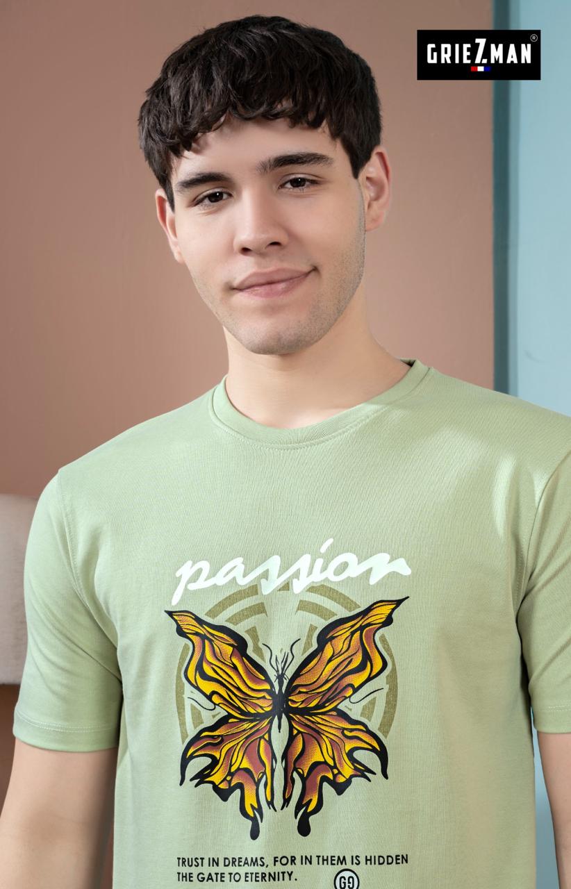 Z 224 Griezman Imported Lycra Knit Mens Tshirts Supplier India