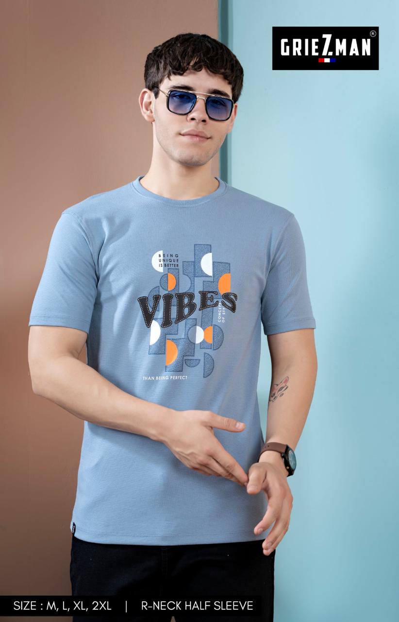 Z 224 Griezman Imported Lycra Knit Mens Tshirts Supplier India