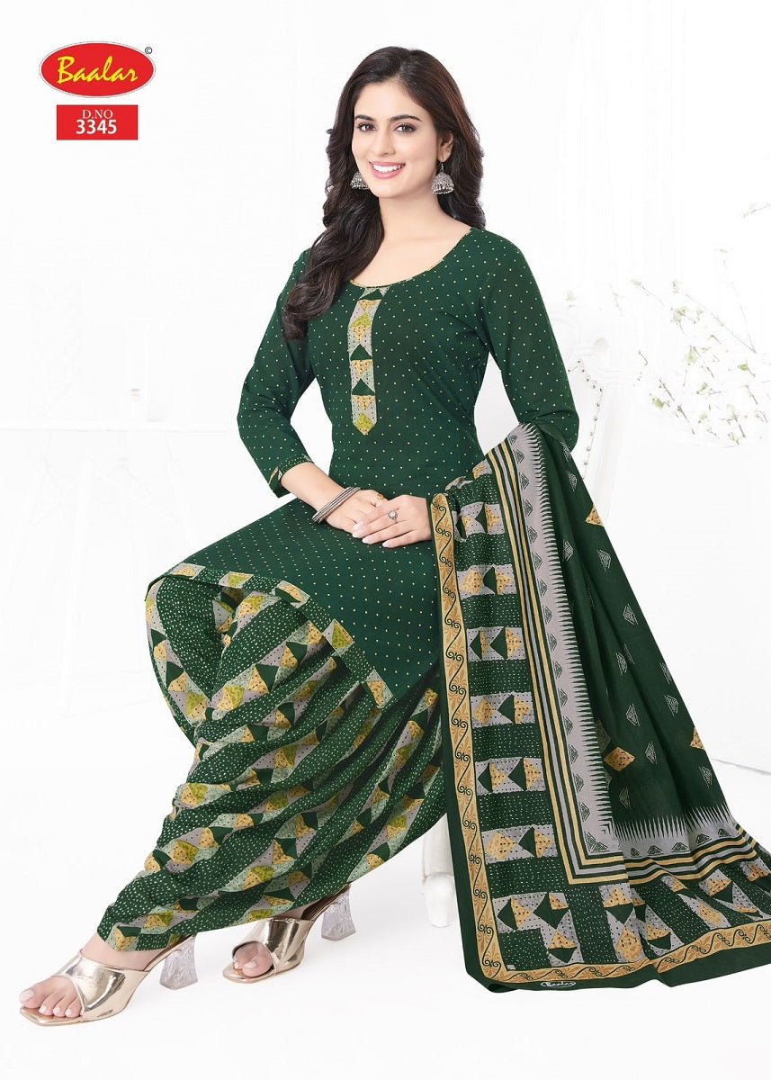 Zaara Patiyala Vol 33 Baalar Cotton Dress Material Manufacturer India