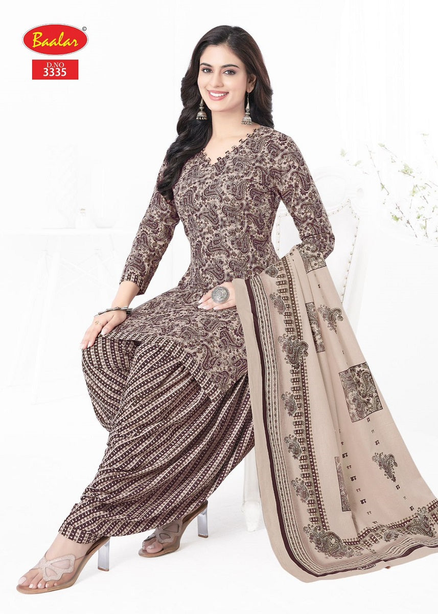 Zaara Patiyala Vol 33 Baalar Cotton Dress Material Manufacturer India