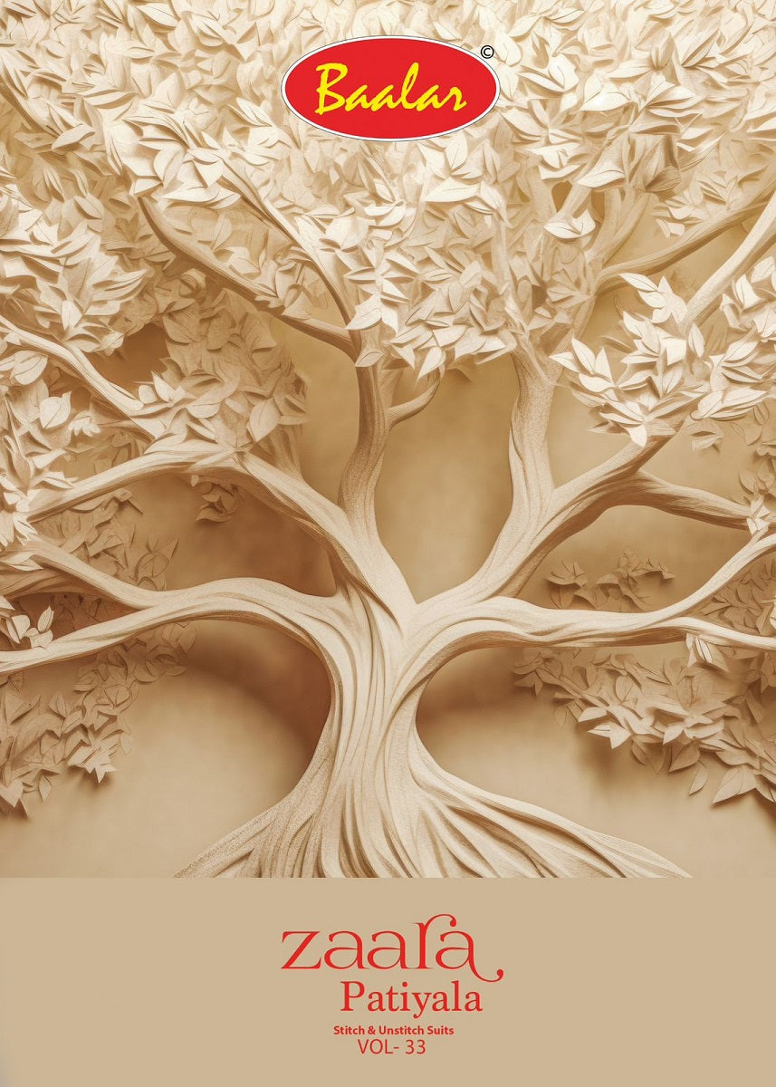 Zaara Patiyala Vol 33 Baalar Cotton Dress Material Manufacturer India