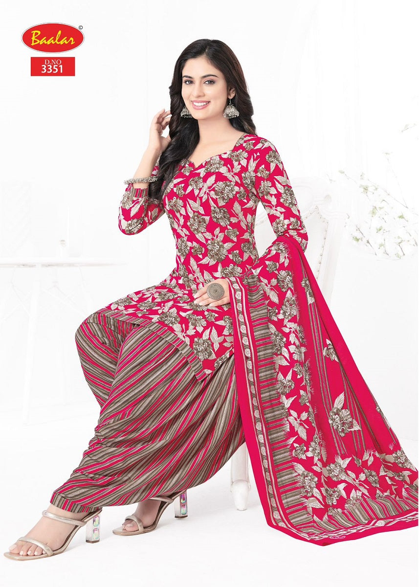 Zaara Patiyala Vol 33 Baalar Cotton Dress Material Manufacturer India