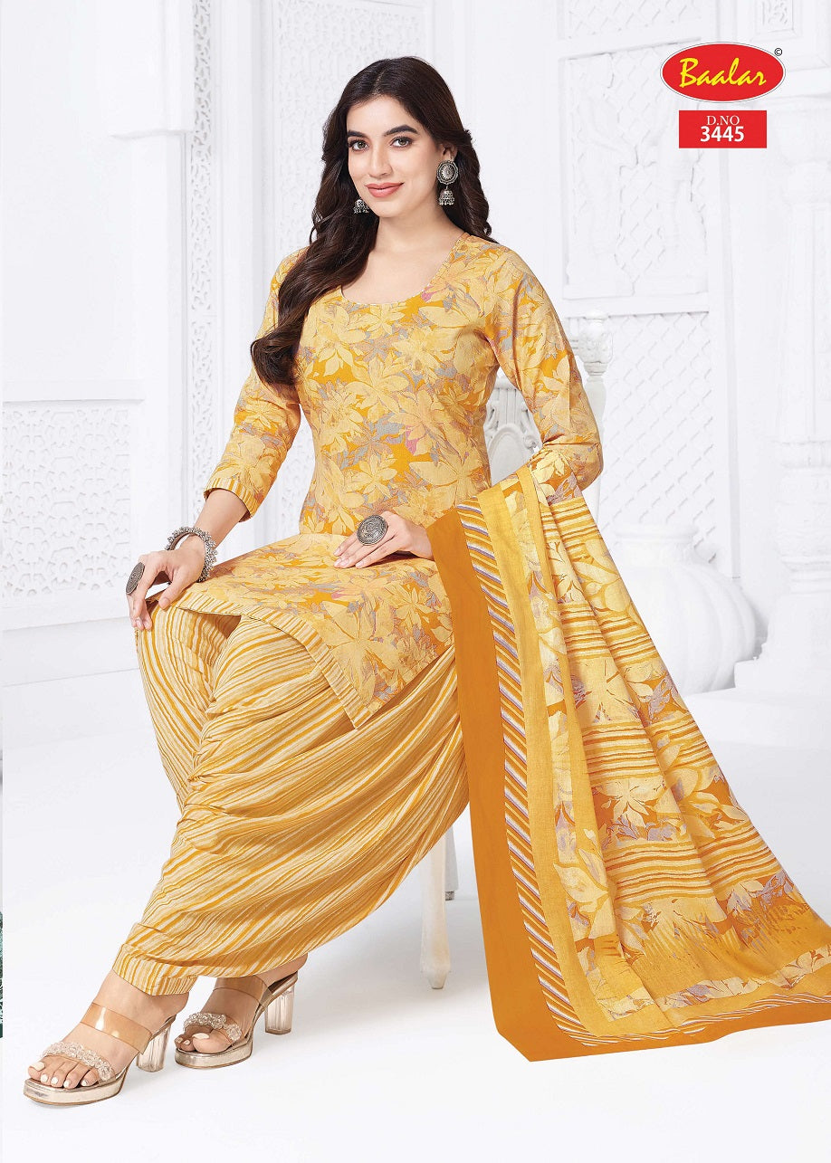 Zaara Patiyala Vol 34 Baalar Cotton Dress Material Wholesale Rate