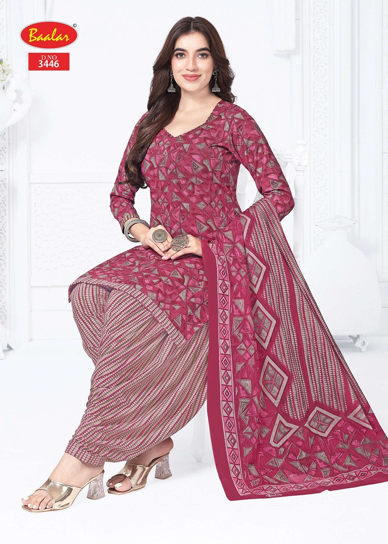 Zaara Patiyala Vol 34 Baalar Cotton Dress Material Wholesale Rate