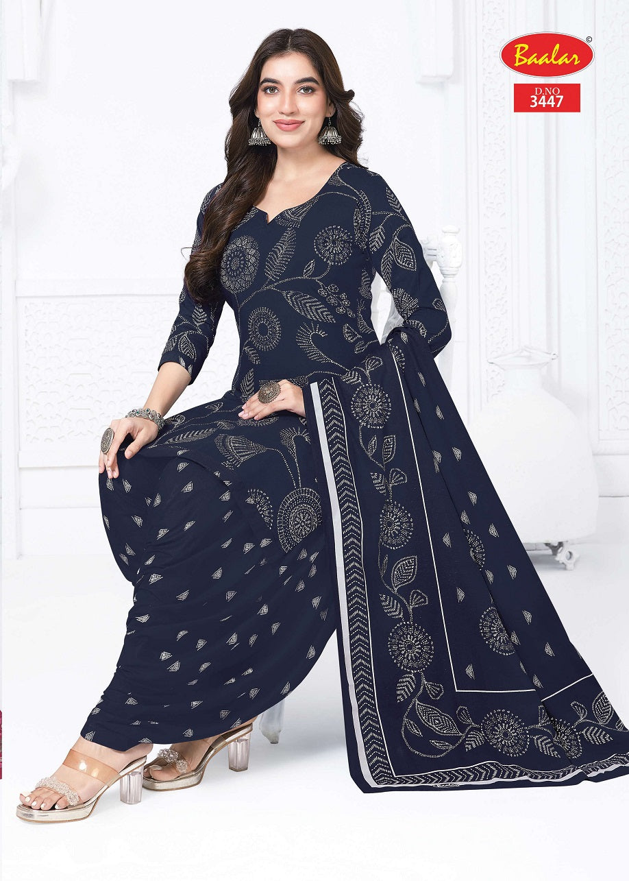 Zaara Patiyala Vol 34 Baalar Cotton Dress Material Wholesale Rate