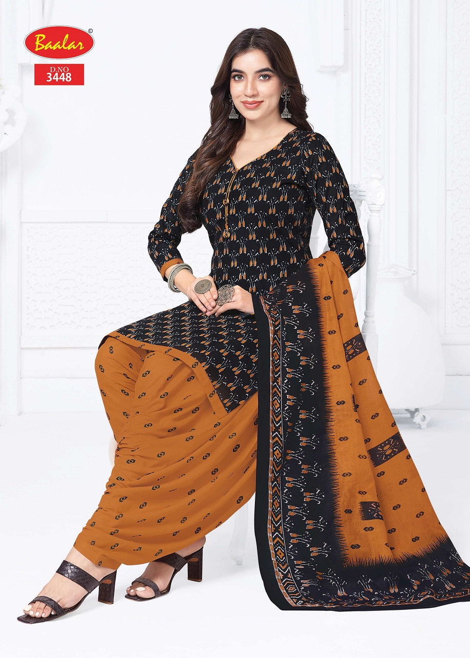 Zaara Patiyala Vol 34 Baalar Cotton Dress Material Wholesale Rate