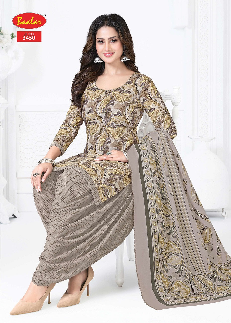 Zaara Patiyala Vol 34 Baalar Cotton Dress Material Wholesale Rate