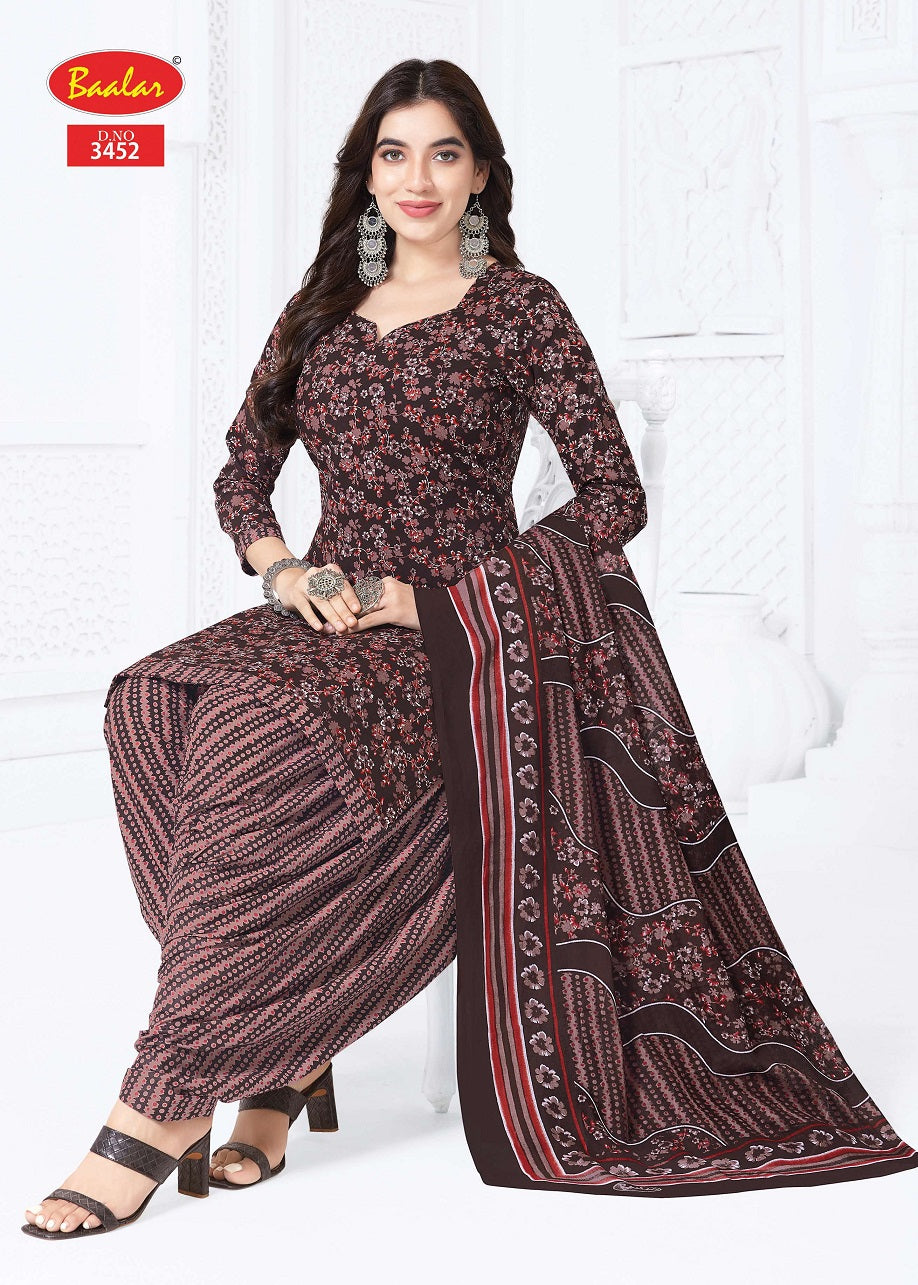 Zaara Patiyala Vol 34 Baalar Cotton Dress Material Wholesale Rate