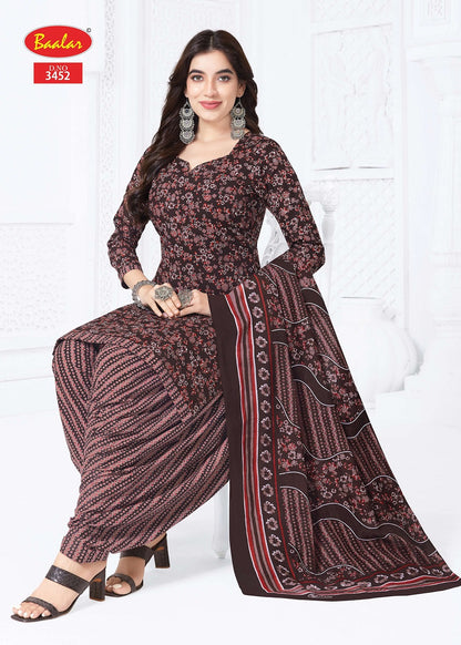 Zaara Patiyala Vol 34 Baalar Cotton Dress Material Wholesale Rate