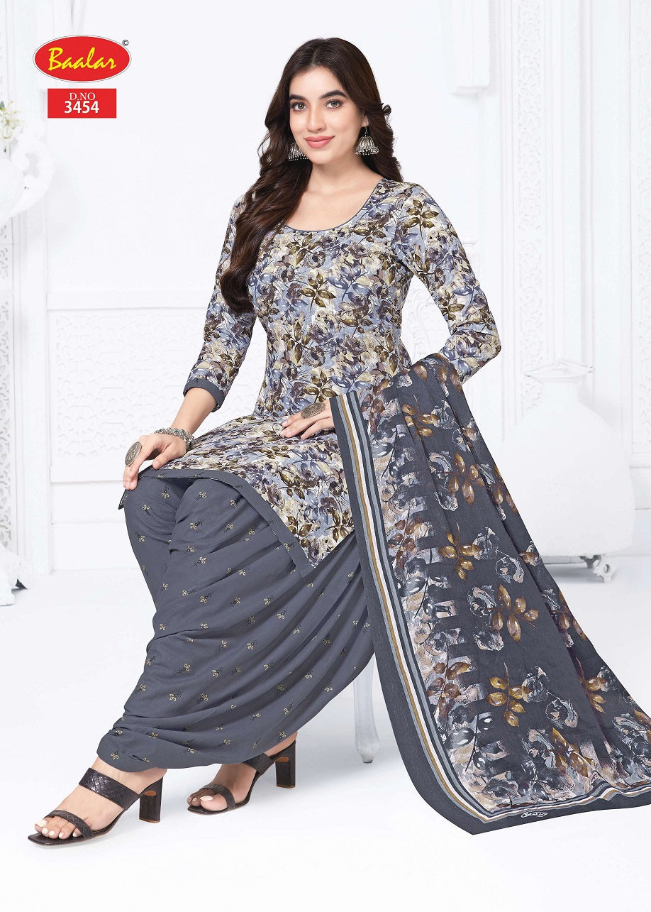 Zaara Patiyala Vol 34 Baalar Cotton Dress Material Wholesale Rate